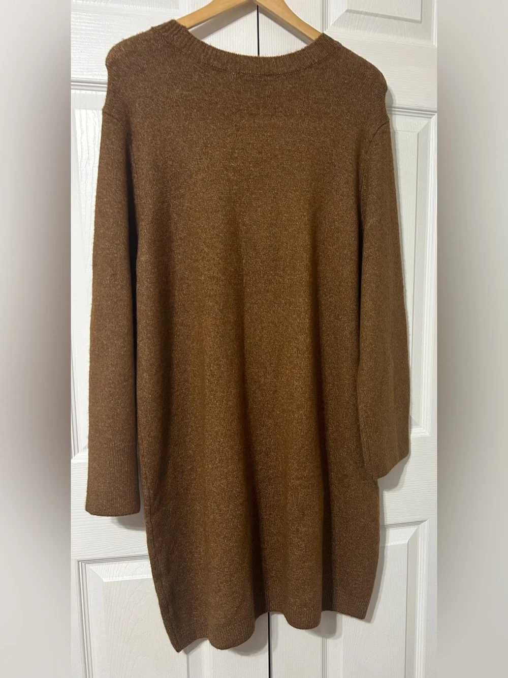 CeCe Women’s Sweater Dress Toasted Brown Pullover NWT Size XL - Picture 6 of 7